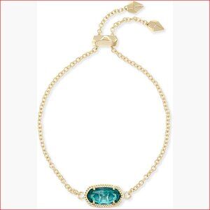 Gold-Plated Adjustable Chain Bracelet with Custom Stone